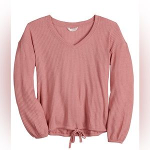 🌸 LC L/S VNECK PINK TOP 🌸